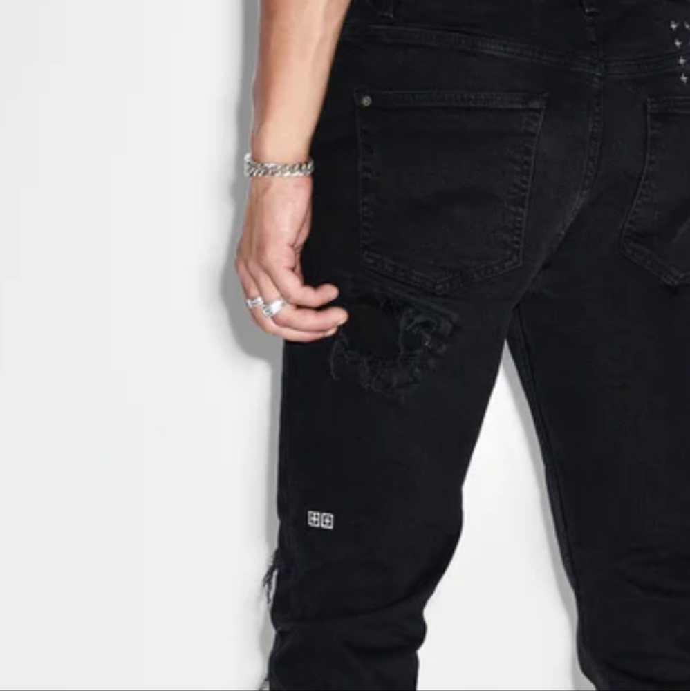 Ksubi Distressed Chitch Boneyard Jeans Black NWOT - 36"